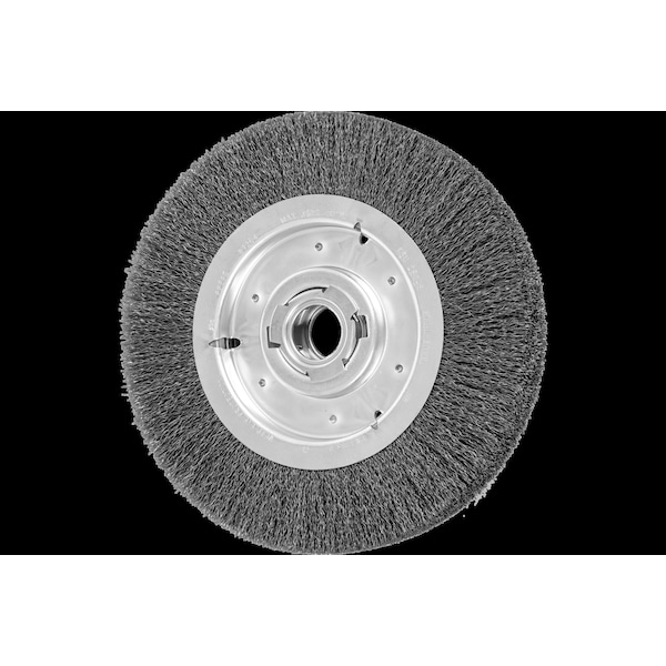 Pferd 10" Crimped Wire Wheel - Wide Face - .014 CS Wire, 2" Keyed A.H. 81254